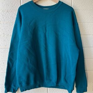 Vintage Lee Heavyweight Blank Sweatshirt Mens Size Large XL 90’s Made In USA